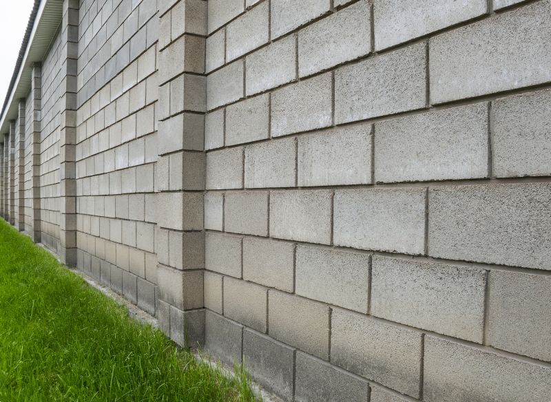 Repaired Block Wall